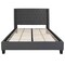 Flash Furniture Queen Size Dk Gray Fabric Platform Bed & Mattress HG-BM10-47-GG - alternate 9